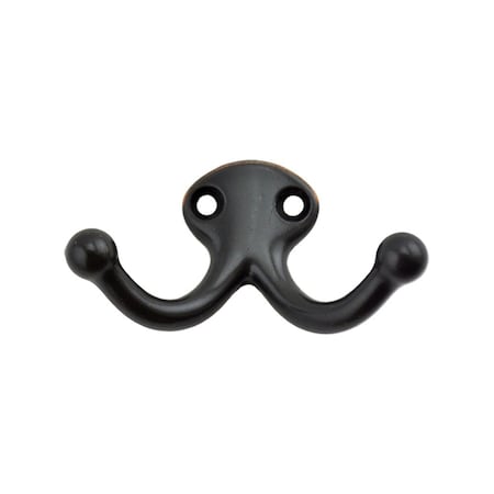 Ives Commercial Aluminum Double Wardrobe Hook Aged Bronze Finish 582A716